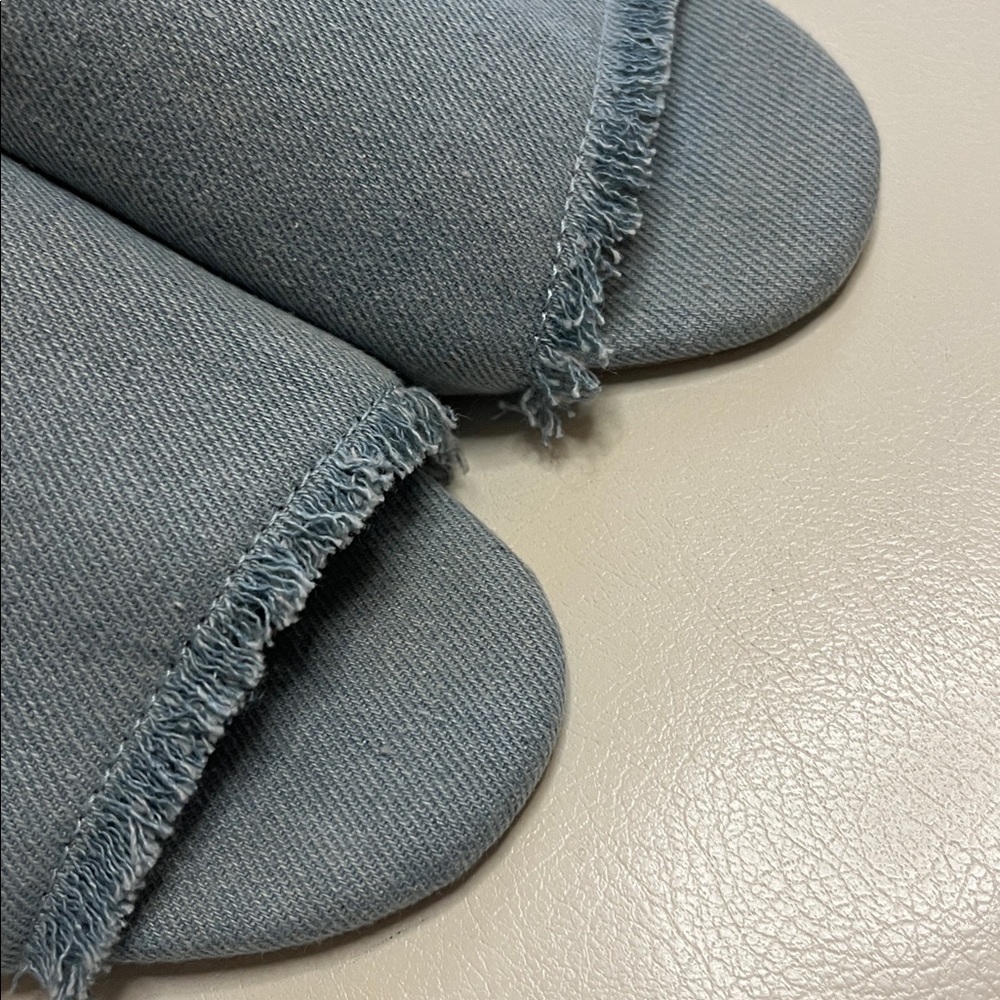 Anthropologie Jeffery Campbell Denim Slides Size 9 - Picture 10 of 12